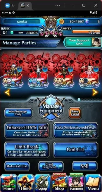 GLOBAL|8 Ascend|UP Roy TW,Shiro Emiya TW,Miracle Islid,Kyoko Sakura,Ilya TW,Homura Akemi TW,Azel,etc|check SS|GS152B