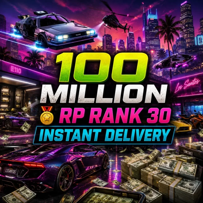 PS4 | 100 Million Cash + Deluxo | RP 30 | GTA Modded Account | Instant Delivery #ARXGP4-131