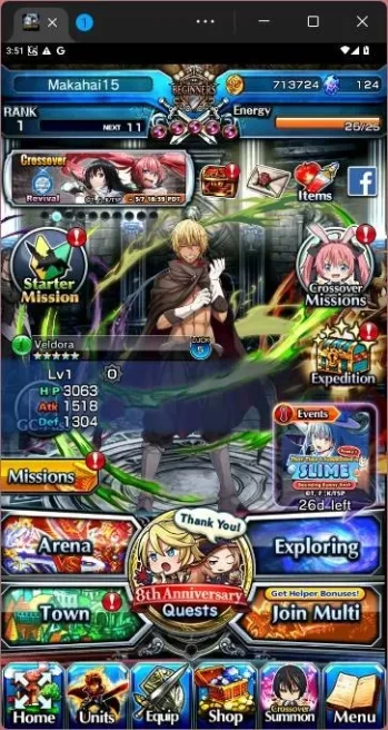 GLOBAL|8 Ascend|Momo,Miracle Islid,DL Rimuru,Kyoko Sakura,Diablo,Veldora,Azel,Berwick,etc|check SS|GS167B