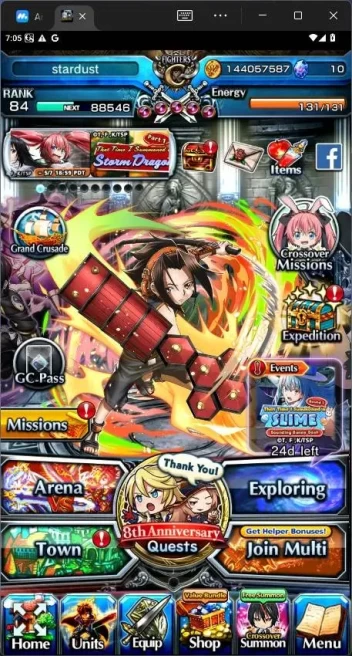 GLOBAL|5 Ascend|Rank 84| Combat Milim, Demon Lord Vox, Yamada Sagiri, DIablo,etc|Check SS|GS195B