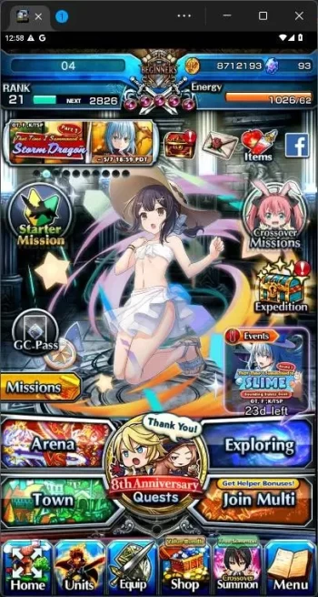 GLOBAL|8 Ascend|Rank 21 |, Summer Miyu TW, Chloe, Houka Inumuta, Uzu Sanageyama, Sayaka Miki, Kingsoul Orvell etc|Check SS|GS200B