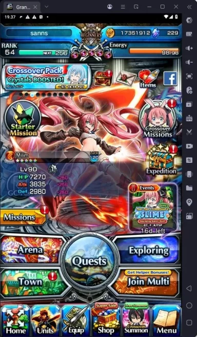 GLOBAL|Ascend 6|Rank 54|Sayaka Miki |Madoka Kaname |Combat Form Milim|Diablo | etc|Check SS|GS222B