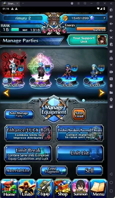 [GLOBAL] Rank 15 | 2 Ascend | DLS Rimuru + TW | RR Rimuru | Detail Cek SS | GS226B