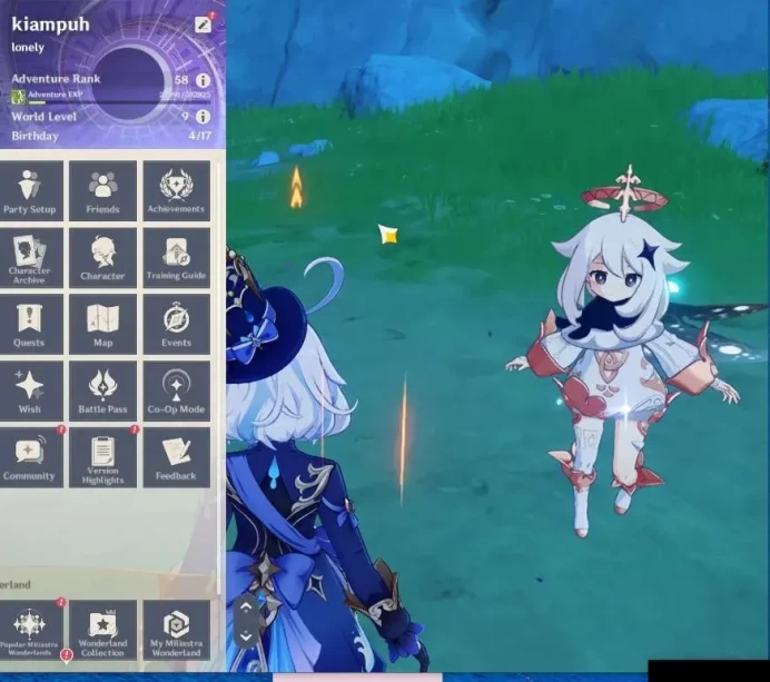 Asia|AR 58|Prime Skirk|9 Limit +9(*5WEP)|(Neuvill,Escoffier,Navia)+Sign,Skirk,Columbina,Furina,Kazuha|MC Male|TakeMail|(GI6284)