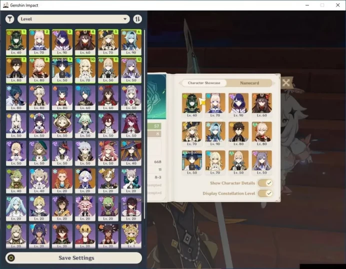 Asia|AR 57|9 Limit +5(*5WEP)|Navia+Sign,Raiden,Kokomi,Kazuha,Eula,Zhongli,HuTaao,Wanderer,Nefer|Mc Female|TakeMail|(GI6283)