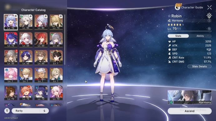 ASIA TL62|10 Limit|Feixiao+Sign|Robin|Topaz|Aventurine|Acheron|Dan Heng PT|Cyrene|Luocha|Archer|Detail Cek SS|HSR078B
