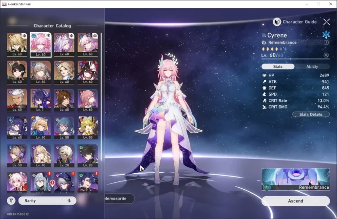 ASIA | TL 48 | 7 Limit | Castorice | Cyrene | Evernight | Dan Heng PT | Archer | Sparkle Yanqing | Seele | MC Female HSR090B