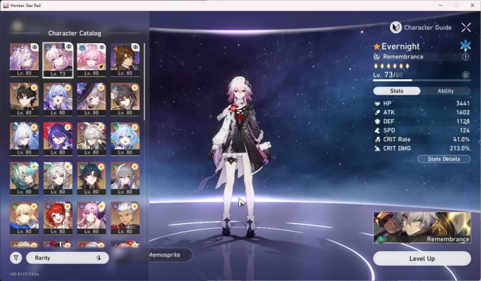 ASIA TL70|21 Lim|Team Prem Anaxa|S1:Castorice/Acheron/Jingliu/Saber|RM E1|Bronya E5|Dan Heng PT/Feixiao|Outfit M7|HSR095B