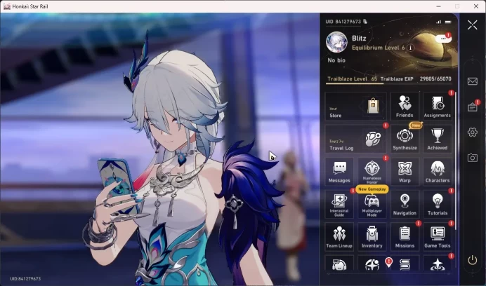 ASIA | TL 65 | 6 Limit | Yao Guang Saber+sign Acheron Arher DanhengPT RuanMei Bronya Gepard Bailu | Mc MaleHSR109B
