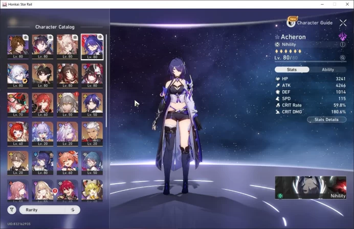 ASIA | TL 65 | 12 Limit | 3 Golden Ticket | Hysilens, Jiaoqiu, Acheron, Yao Guang, Fugue, Rappa, Tribbie, etc MC Female HSR133B