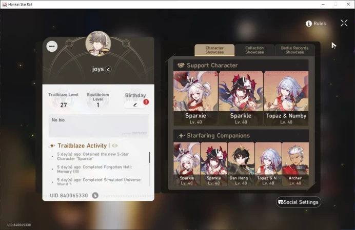 ASIA | TL 27| 5 limit| Saprxie, Sparkle, DanHEng PT, Archer, Topaz&Numby|  Check ss HSR141B