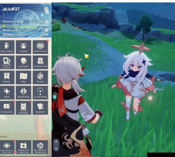 Asia|AR 55|4 Limit +2(*5WEP)|Ayaka+Sign,Chasca,Kazuha,Wanderer,|MC Female|Reuni ON|Low Explore Map|TakeMail|(GI6258)