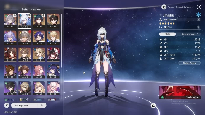 ASIA|TL 63|6 limit|Jingliu,Dr.RatioSparkle,DanHeng PT,Blade,etc check SS|MC Male|HSR188B