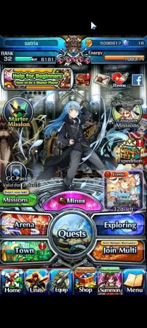 Global|Rank 32|2 Ascend+1 TW|Demon Lord Rimuru TW,Misette|Lpot 49|Check SS(GS2520)