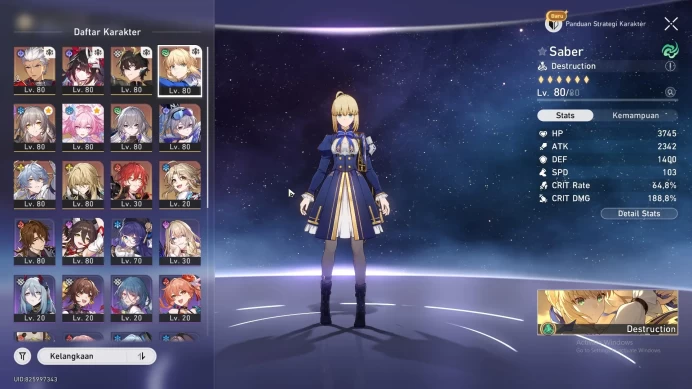 ASIA | Spec Waifu Saber | Saber E5 Sign | HSR196B