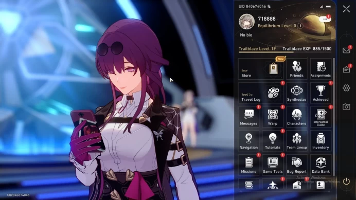 Asia|TL 19|Starter|4 Limited|Kafka,Fuque,DanHengPT,Archer|Female MC|Check SS|Take Mail|HSR218B