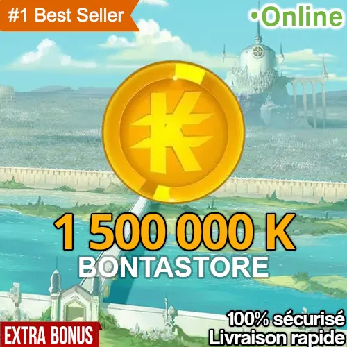 1 500 000 Kamas - Allisteria 2 – 5 minutes – 100% sécurisé