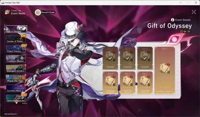 ASIA|TL 60|7 Limit|Phainon+sign,Cerydra,Yao Guang,Sparkle,Dan Heng Pt,Ruan Mei,Archer,etc|Check SS|MC Female|HSR238B
