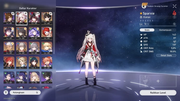 ASIA | TL 50 | MC Male | Archer Sign, Saber Sign, Hysilens Sign, Sparxie, Sparkle, Dan Heng, Tribbie, Black Swan HSR240B