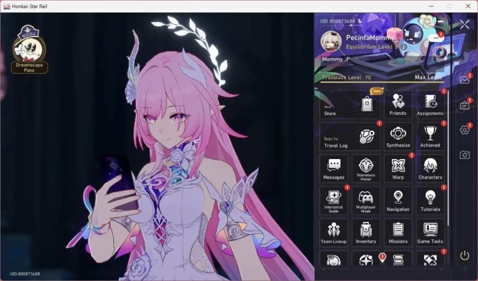 ASIA|TL 70|21 Limit|Cyrene+sign,Castorice,Acheron+sign,Firefly,Huohuo,RuanMei E2,TheDahlia,etc|Check SS|MC Female|HSR265B