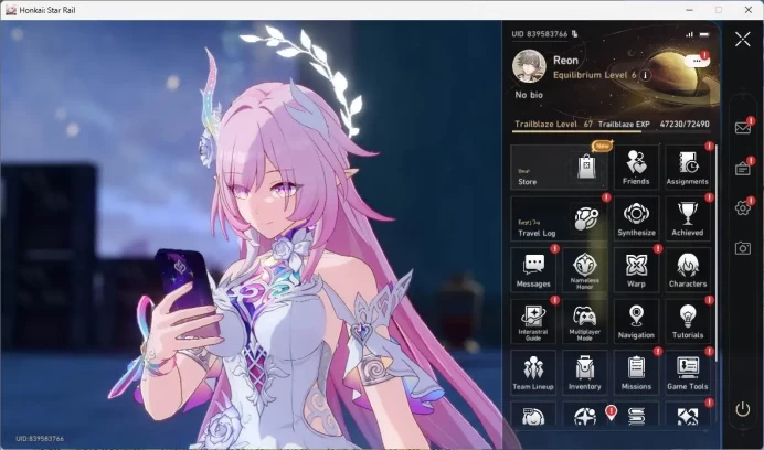 ASIA|TL 67|11 Limit|Phainon,Cyrene,The Herta+sign,Hyacine,Seele,Archer,Ruan Mei,Topaz&Numby,etc|Check SS|MC Male|HSR270B