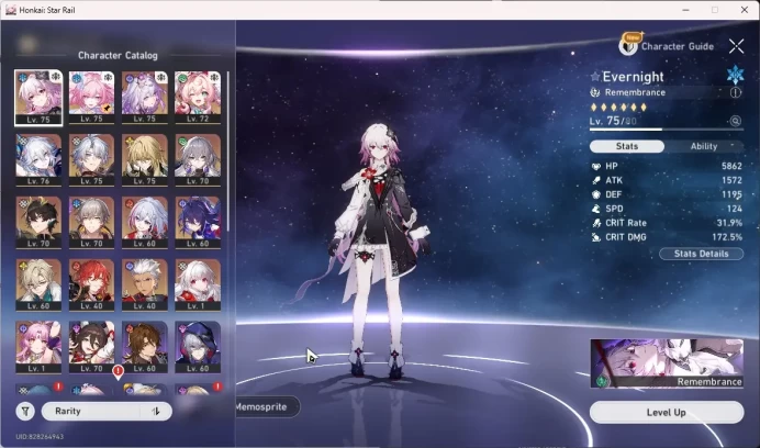 ASIA | Premium Team Castorice | Evernight Sgin, Yao Guang, Phainon | MC Male HSR292B