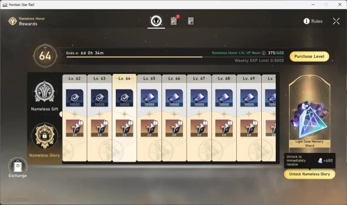 ASIA|TL 68|13 Limit|PremTeam DPS&Freeze(TheHerta-Anaxa-Dante+sign-Tribie),Ashveil,Aglaea,Sunday,etc|Check SS|MC Male|HSR311B