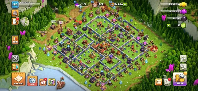 Town hall 17 Xp 164, cheap price, C6161
