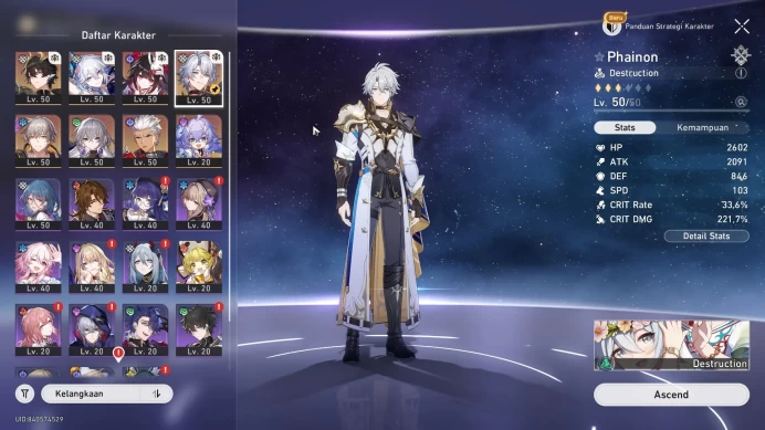 ASIA | TL 39 | 3 Limit | Yaoguang Sign, Phainon, Archer, Bailu, Bronya, Sparkle, DanHeng | MC Male | HSR331B