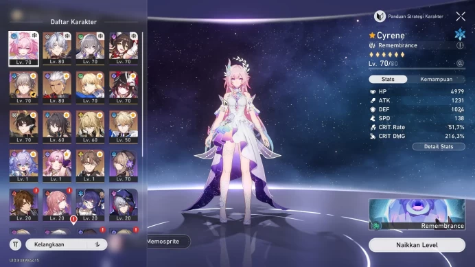 ASIA | TL62 | 4 Lim | Saber+LC, Archer+LC, Phainon, Cyrene, Bronya, Sparkle, DanHeng, Ruan Mei, Luocha, Bailu, FuXuan | HSR334B