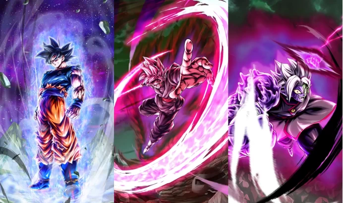 3UL [iOS]Ultra Instinct -sign- Goku[yellow]+UL Super Saiyan Rose Goku Black[green]+UL Half-Corrupted Fusion Zamasu[purple]+46000CC+0~5LL[Global]