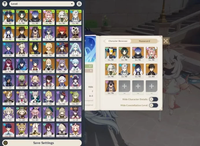 ASIA|AR57|9Limited+7(*5Weapon)|Neuvillette,Varesa,(Wanderer,Flins,Yelan)+sign,Xiao,Nahida|3Skin|Reoni|McMale|TakeMail|(GI6286)