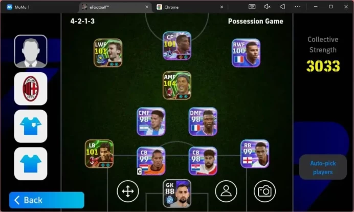 Power 3033 |Ronaldinho Gaucho Epic|Serginho Epic|Andriy Shevchenko Epic|Paul Onuachu ShowTime |EFB1342B
