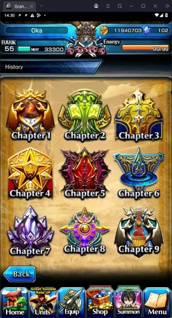 [GLOBAL] Rank 55 | 12 Ascend | Okarun TW | Summer Miyu | Chloe TW | Valeria TW | Merlette | Elenore | Detail in SS | GS274B