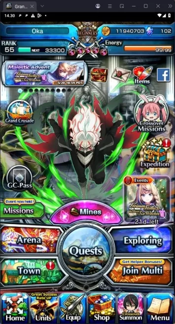 [GLOBAL] Rank 55 | 12 Ascend | Okarun TW | Summer Miyu | Chloe TW | Valeria TW | Merlette | Elenore | Detail in SS | GS274B