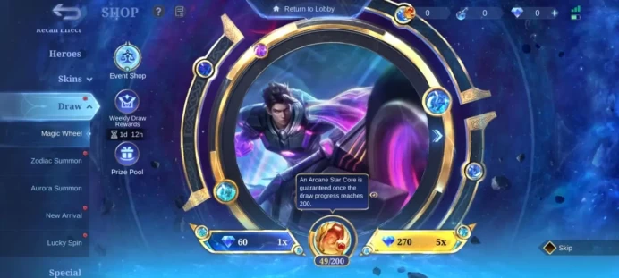 ML351 Mythic Level 54 99 Heroes 166 Skins 55% Winrate