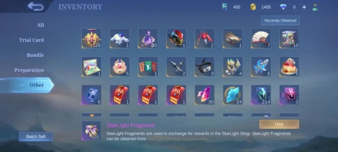ML352 Mythic Level 53 78 Heroes 142 Skins 50% Winrate