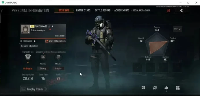 MOBILE Lv30|SV 28,2M|CV 26M|Wayfarer Set|GM AK-12,Forest MP5,Abomi.Vector 9,Speed SQB M110,SS Deagle,Etc|CN On|Infinite(AB3122)