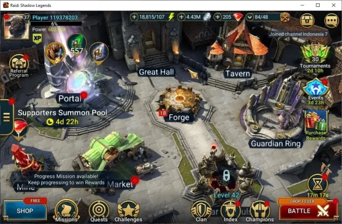 Lv37 602 Power|1 Mythic[Kurosa]+11 Legendary(McAngelo,Xenomorph,Alice,Visix,Skeletor,Etc)|18K Energy|Plarium|RSL1485