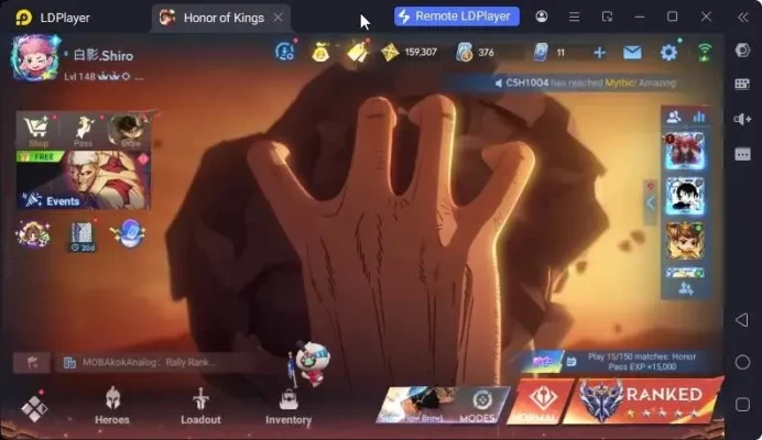 Global Hero112 Skin153 |Legend SunCe|SanXingdui HuoYi,Nuwa,Dyadia|LOM Guizi|Limbo Donghuang|KingsDeed Menki ETC Check SS HOK315B