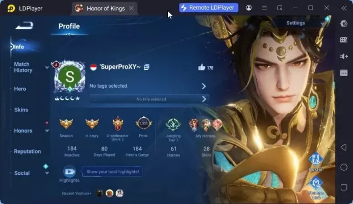 Global Starter Hero61 Skin28 |Lny2026 DiRenjii|Lny2024 LadySun+Buttons|GM Gan&Mo|Many Epic| LogLI ETC Check SS HOK320B