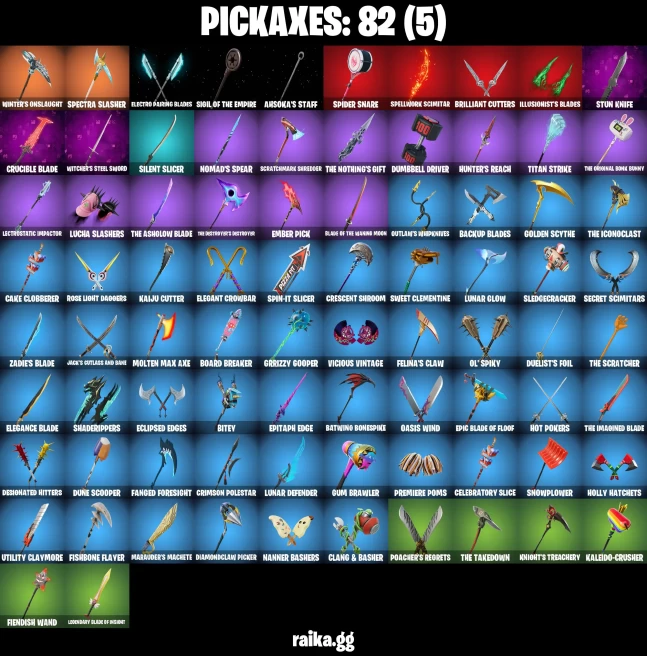 58 skins | Eren Jaeger | Peter Griffin | Burning Ambition Valeria | Harbinger Armor Omegarok | Collector Kado Thorne | A0028