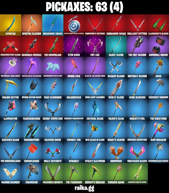 61 skins | Lara Croft | Peter Griffin | Spider-Man | Fixer | Sultura | Burning Ambition Valeria | Knight's Helm | A0042