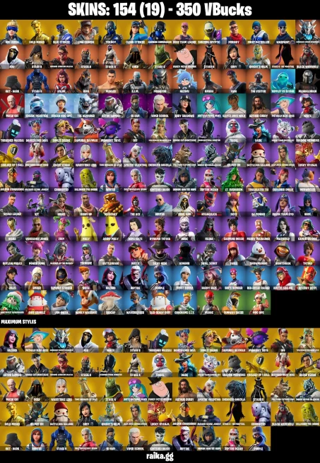 154 skins | Gold Midas | Orange Justice | Neo Versa | Mandalorian | Take The Elf | Hot Marat | Blue Striker | A0168