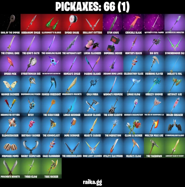 53 skins | Fancy Peter Griffin | Pastel Stryder | Burning Ambition Valeria | Battle-Tested | Aurelian | Ascension Nezumi | A0479