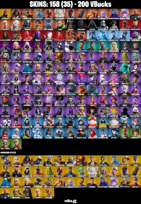 158 skins | Mandalorian | Spider-Man | Take The Elf | Spider-Man (No Way Home) | Tart Tycoon | DARK | WHITE | STAGE 5 | A0511