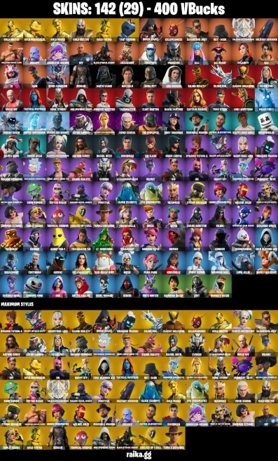 142 skins | Lara Croft | Eren Jaeger | Mandalorian | Knight's Helm | On | Rococo Cloak-o | A0542