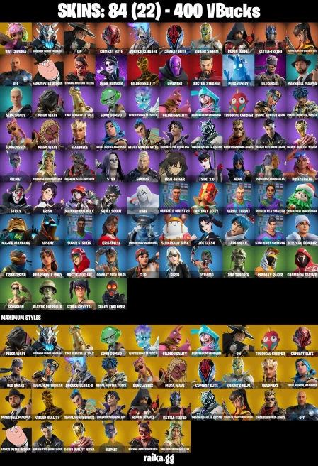84 skins | Eren Jaeger | Vivi Chroma | Harbinger Armor Omegarok | On | Combat Elite | Rococo Cloak-o | Combat Elite | A0554