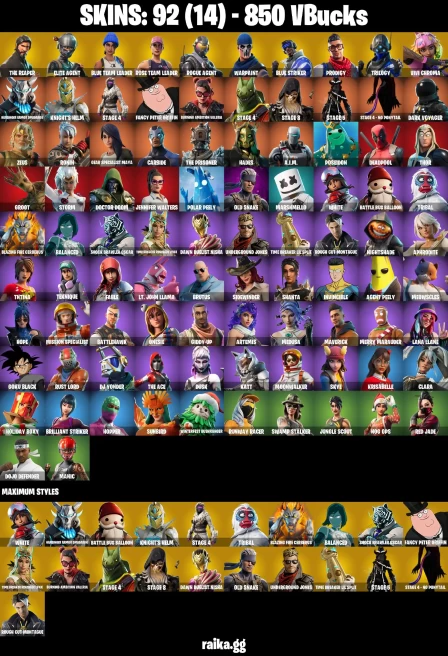 92 skins | The Reaper | Take The L | Orange Justice | Elite Agent | Rogue Agent | Take The Elf | Hot Marat | A0563