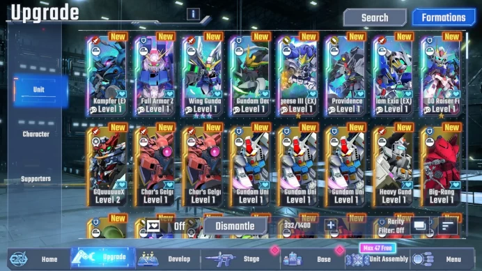 Global Rank Lv1 FreshStory 51k Diamond | 8 URGundam MLB WingGundamZero(EX), LB1 Tallgeese II, LB1 00Raise and 1 UR Supp RA235B